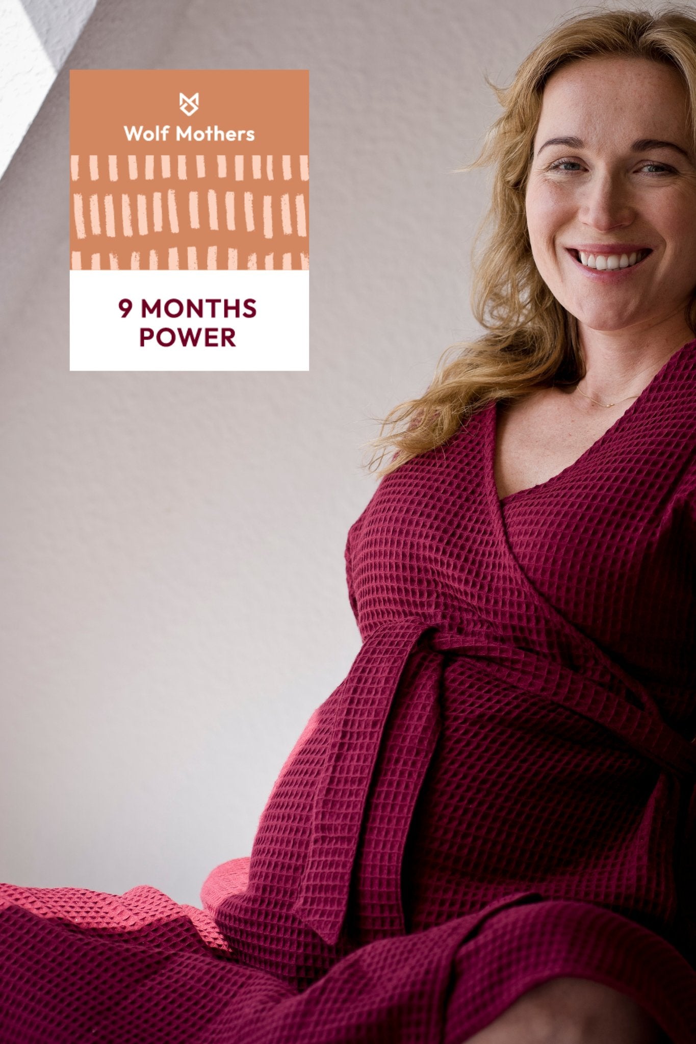 "9 Months Power" Tee - Wolf Mothers