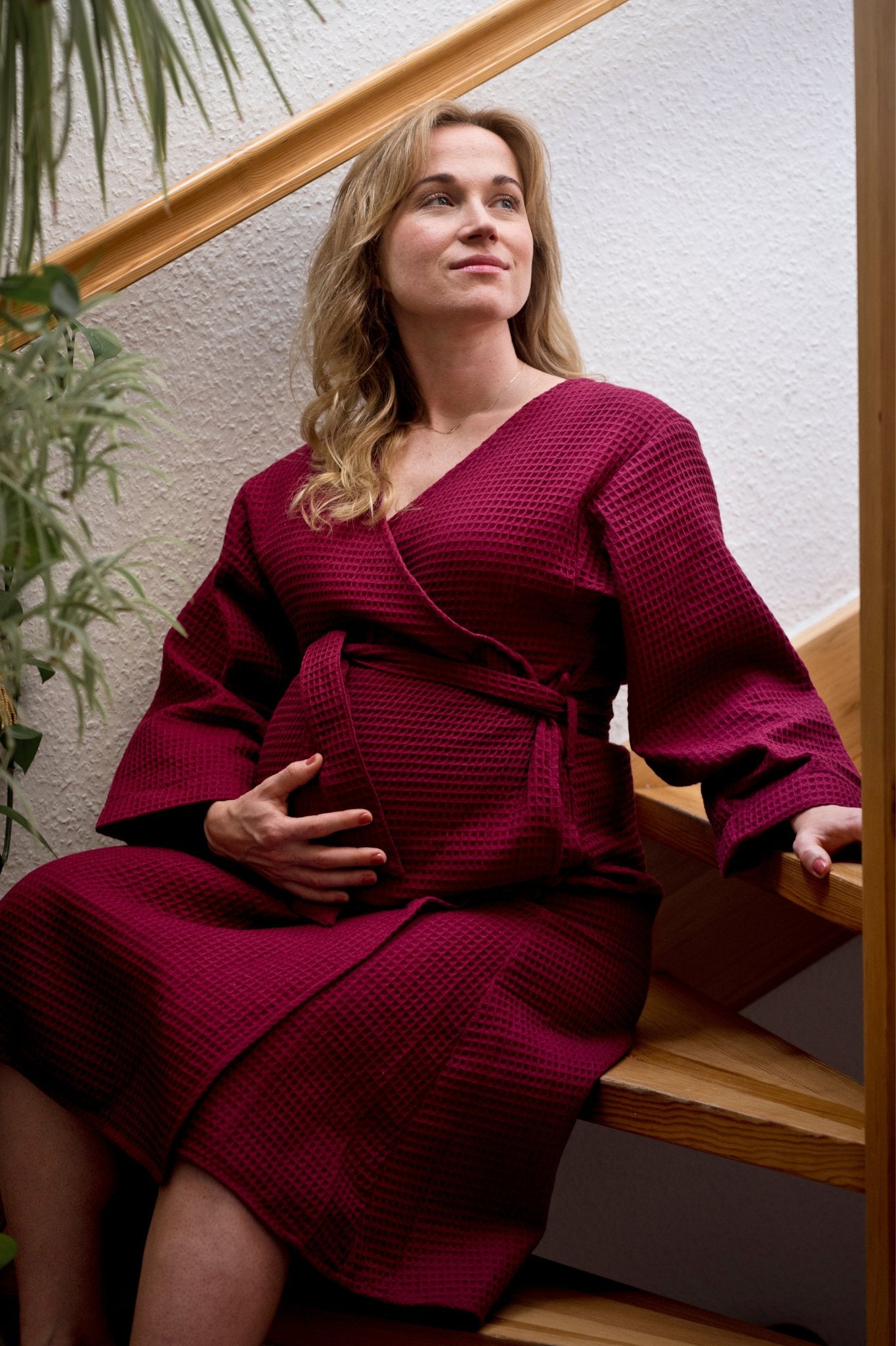 Kimono Morgenmantel MAYA Schwarz - Wolf Mothers