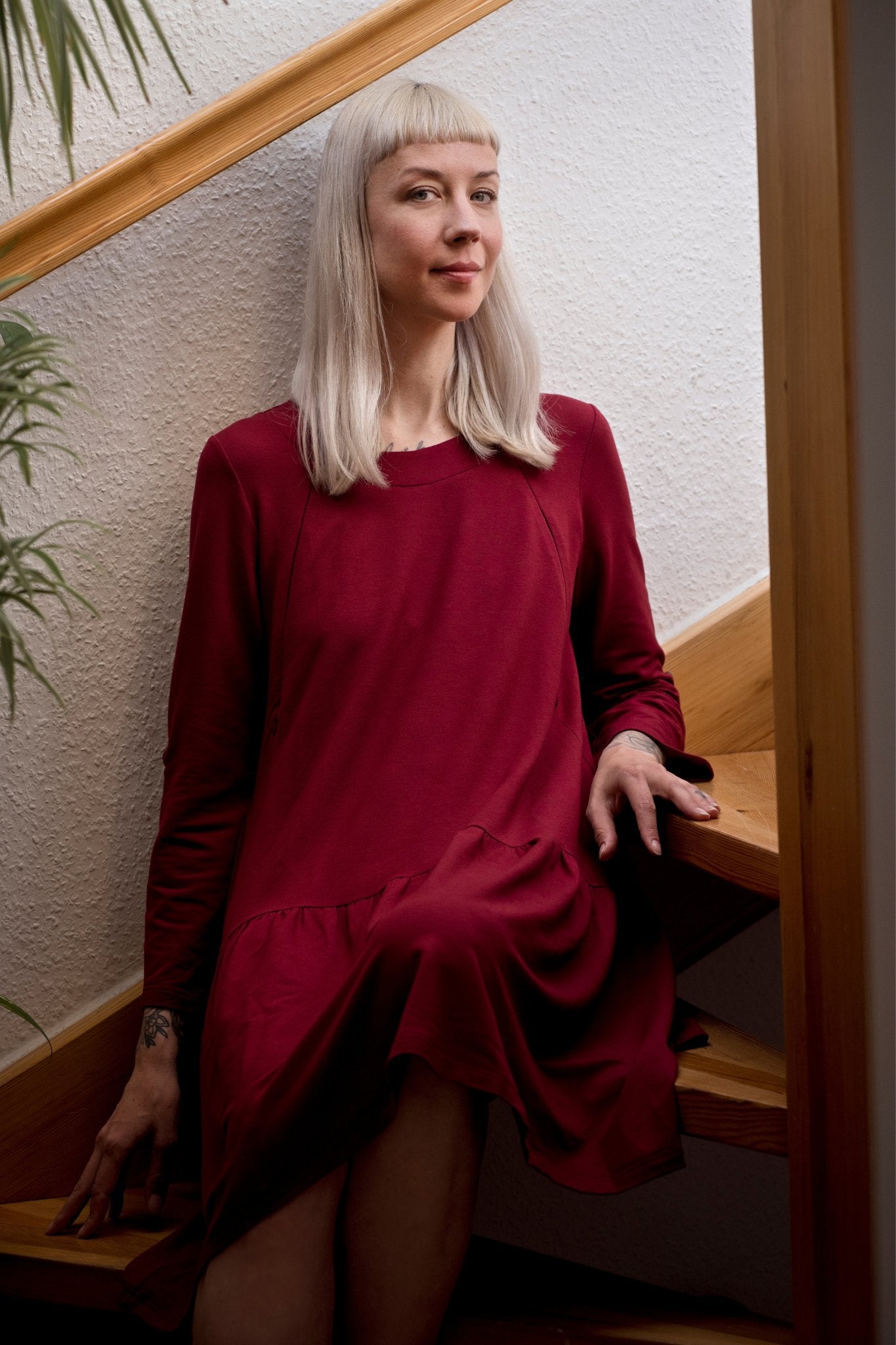 Kleid mit Rüsche ADA red - Wolf Mothers