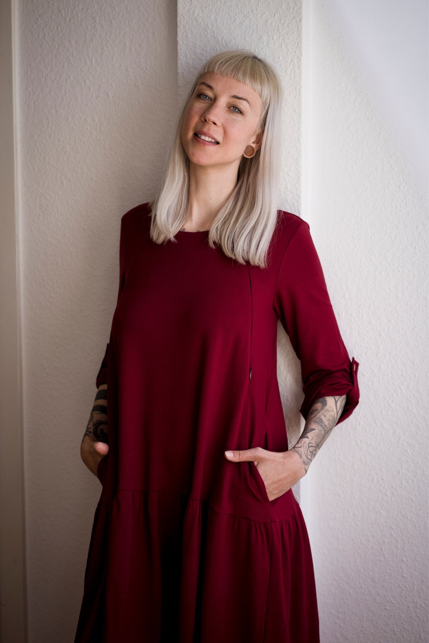 Kleid mit Rüsche ADA red - Wolf Mothers