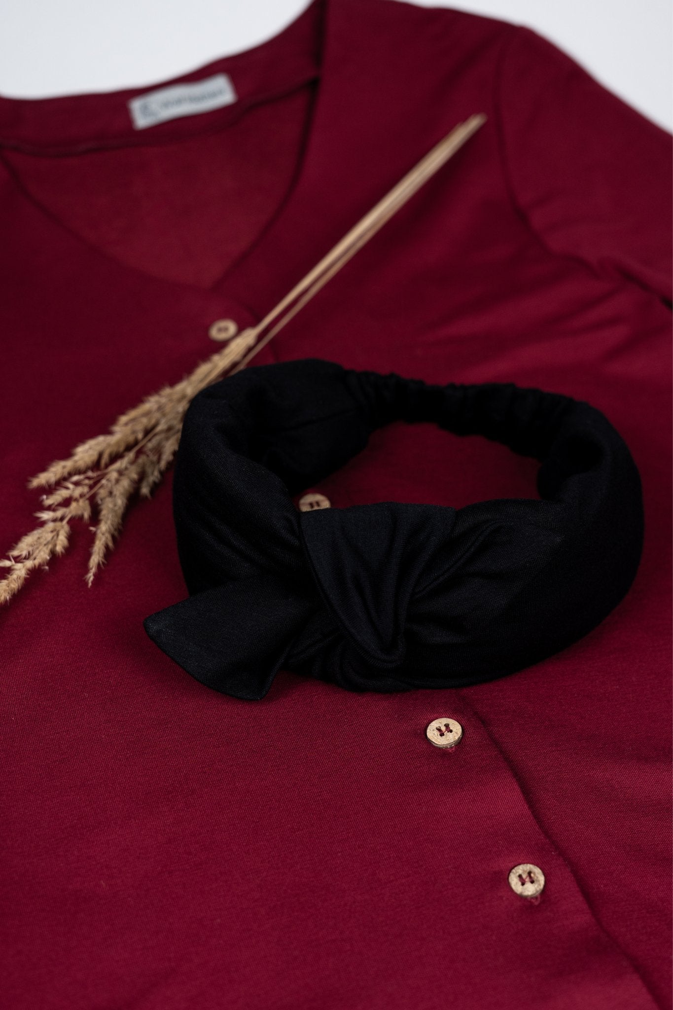 Stirnband Bambus Schwarz - Wolf Mothers