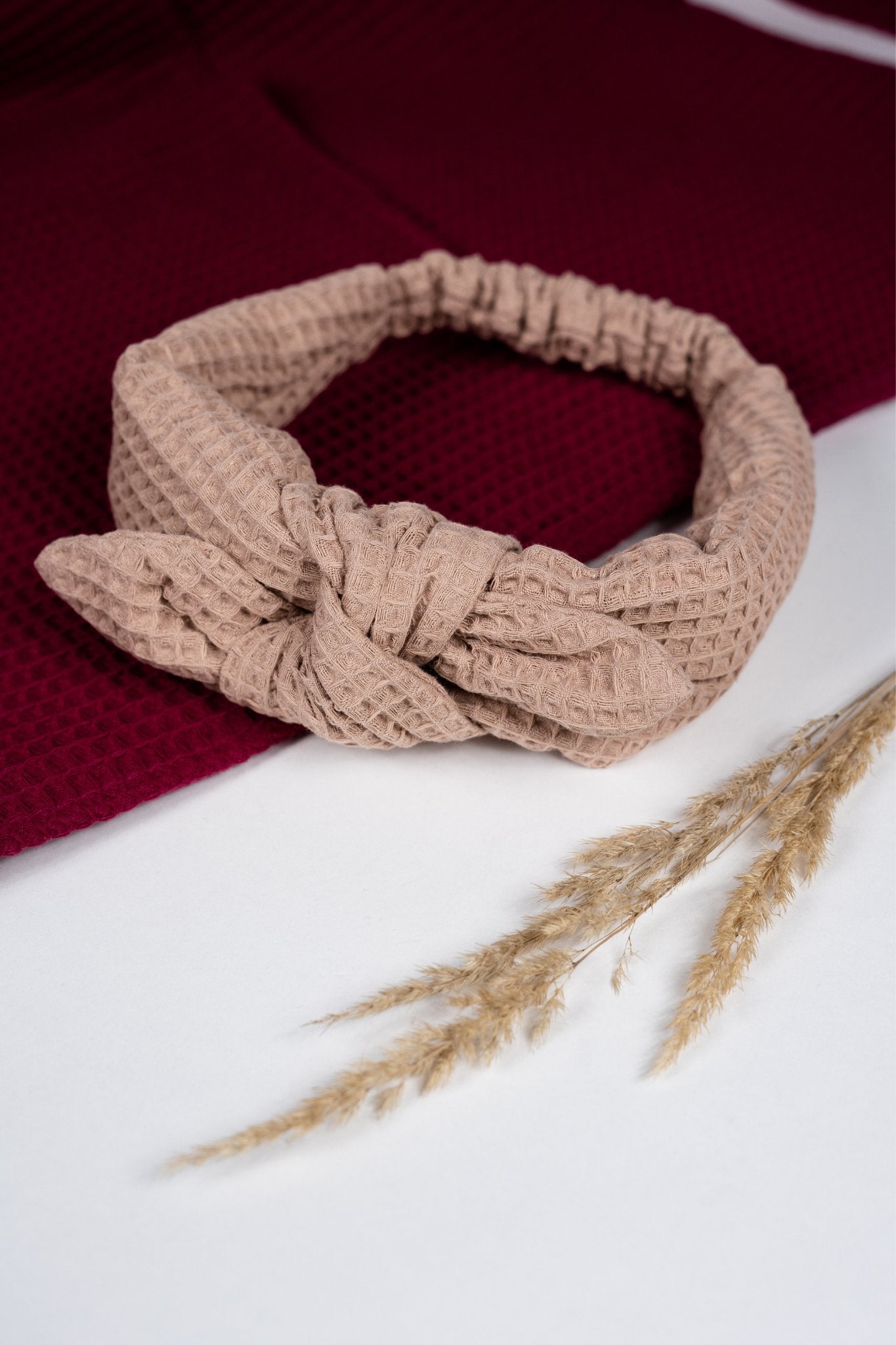 Stirnband Waffel Beige - Wolf Mothers