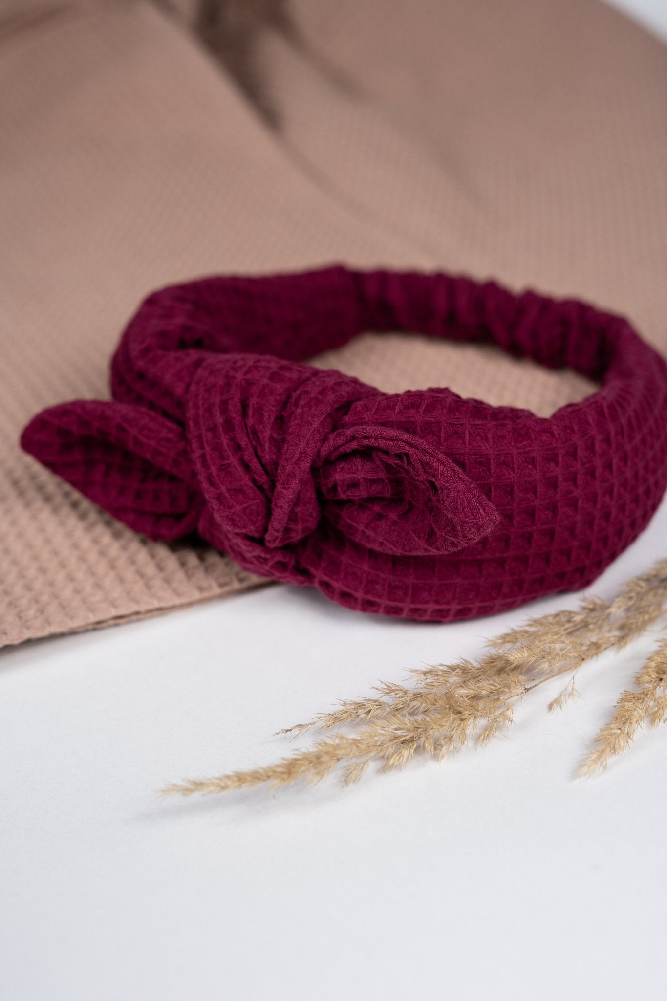 Stirnband Waffel Rot - Wolf Mothers