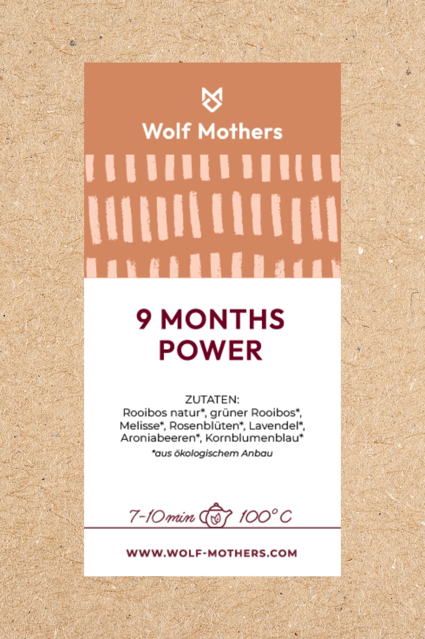 "9 Months Power" Tee - Wolf Mothers